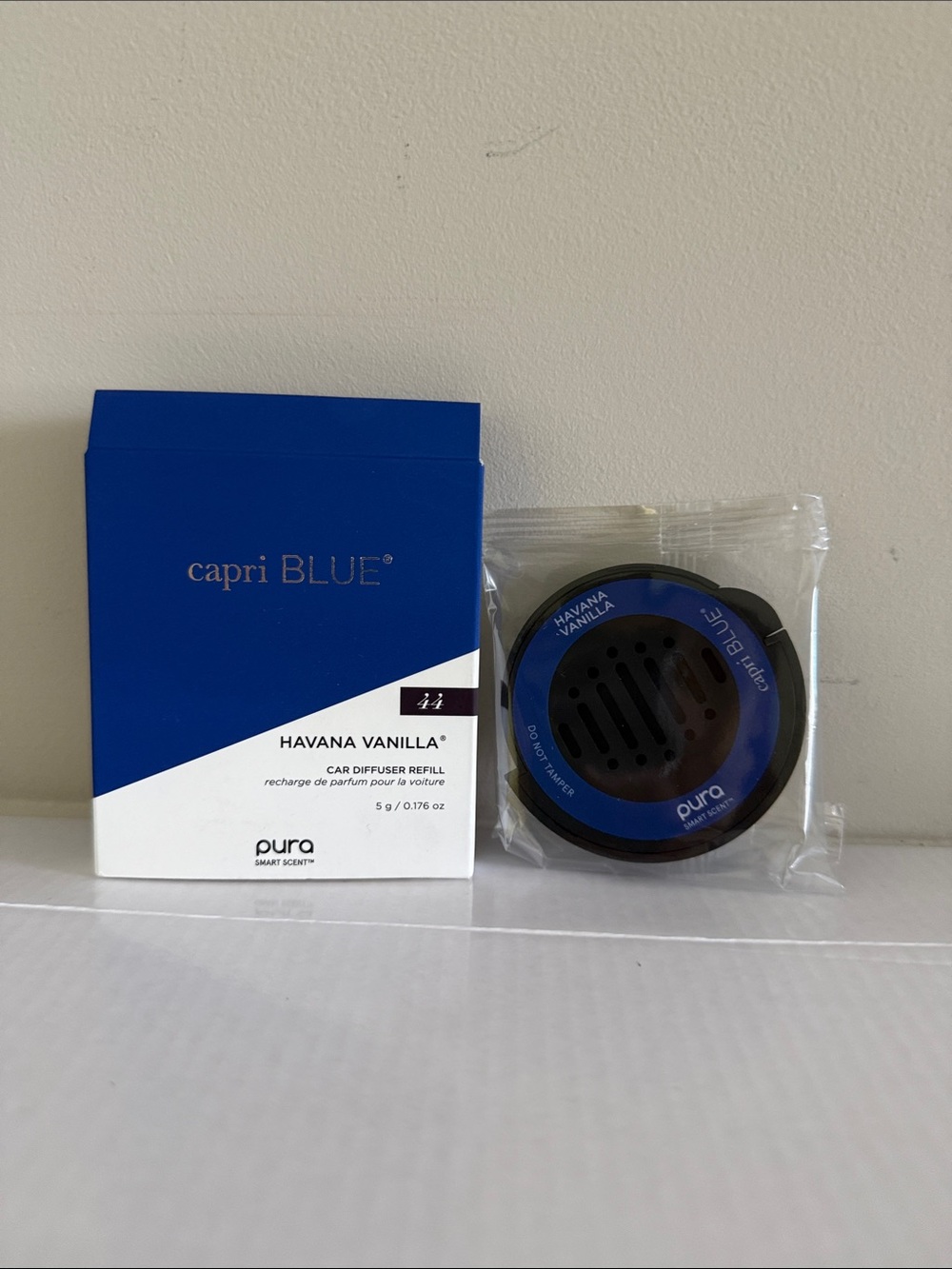 capri BLUE Havana Vanilla Car Diffuser Refill - Blue & White
